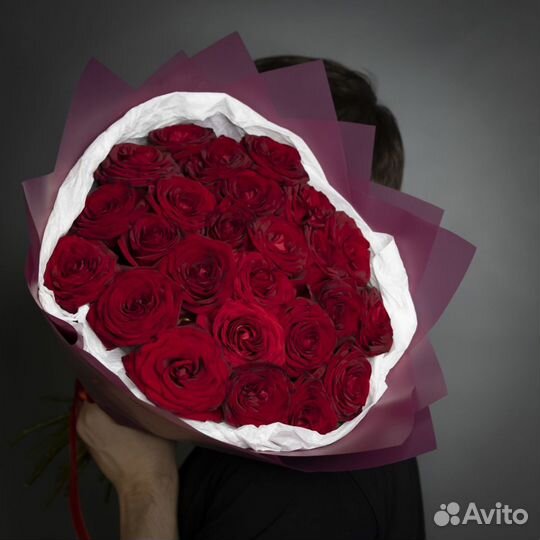 Букет 51 красная роза Цветы с Доставкой