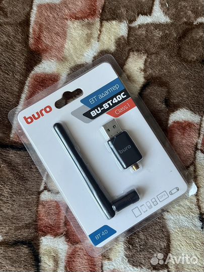 Адаптер Buro USB BU-BT40С BT4.0+EDR class 1 100м