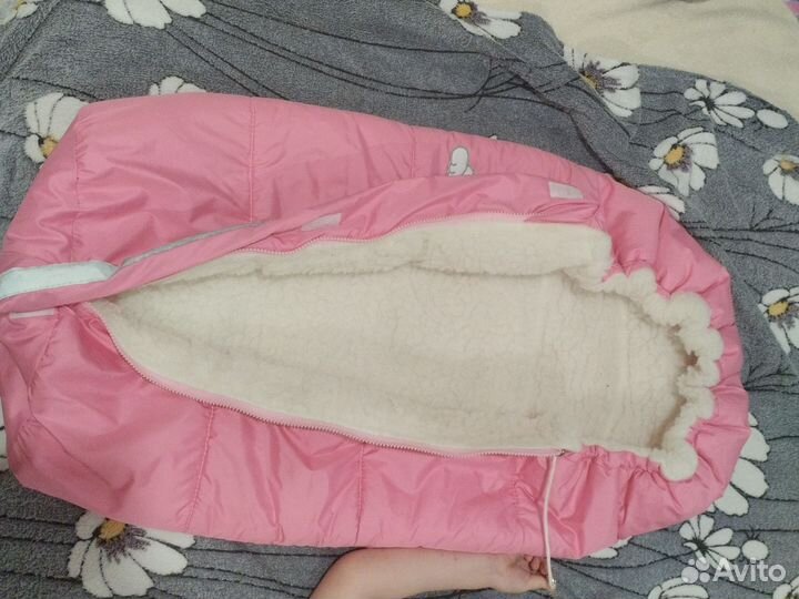Спальный мешок детский в коляску, иск.мех