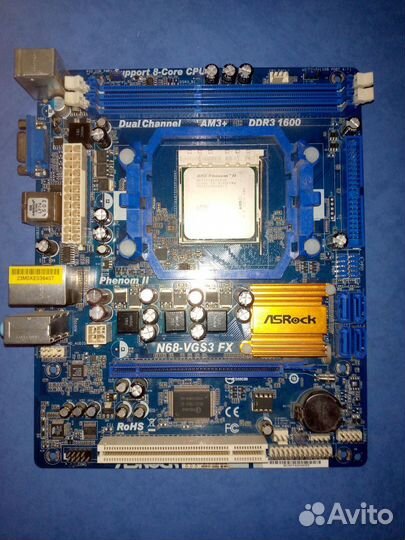 Материнская плата с процессором AMD