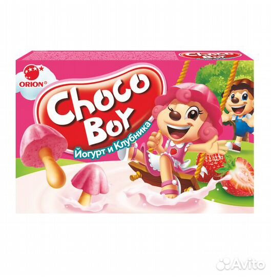 Печенье choco boy йогурт и клубника 40г