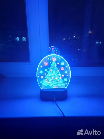 Светильник декоративный новогодний
