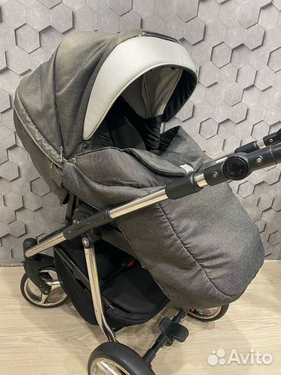 Коляска adamex 3 в 1 бу