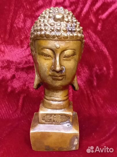 Будда. Статуэтка - печать. Штамп, бронза