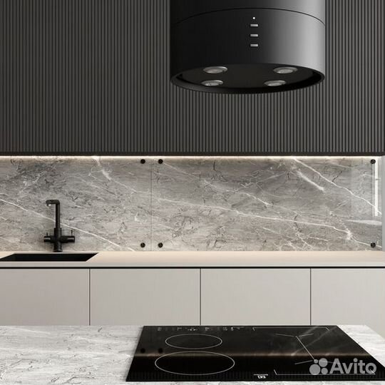 Кухонный фартук из стекла на заказ с рисунком