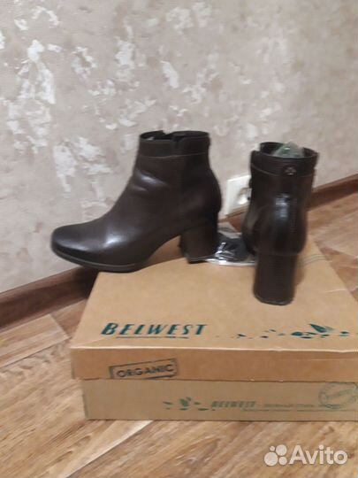 Ботильоны натуральная кожа 39