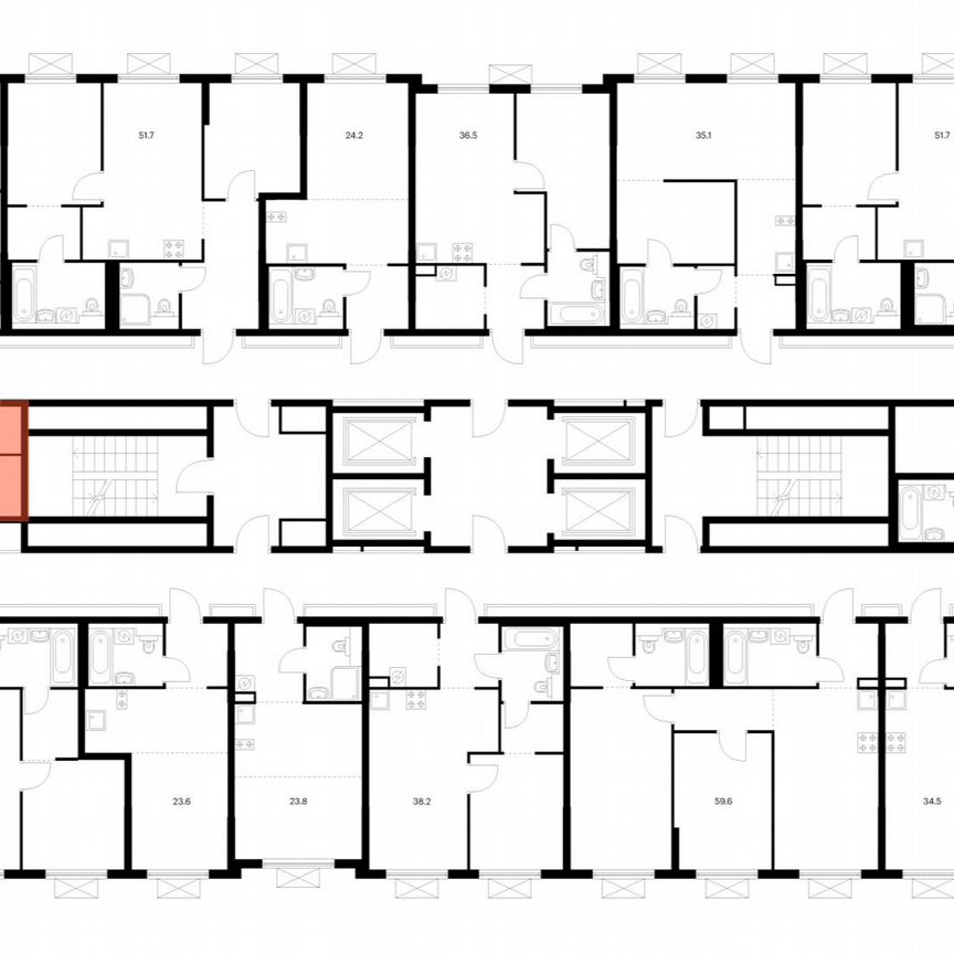 1-к. квартира, 42,4 м², 19/25 эт.