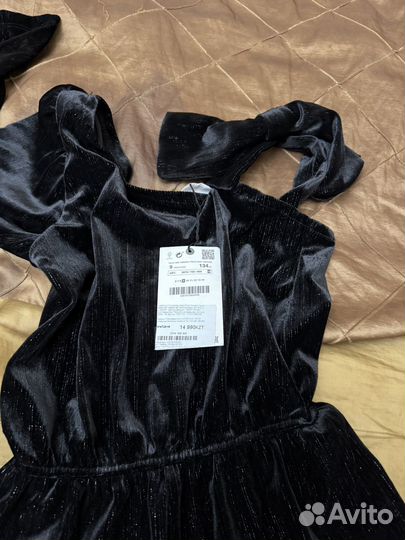 Комбинезон для девочки бархатный Zara 134