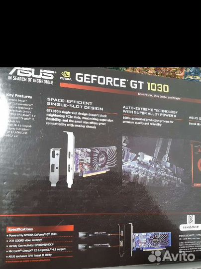 Видеокарта nvidia GeForce GT 1030