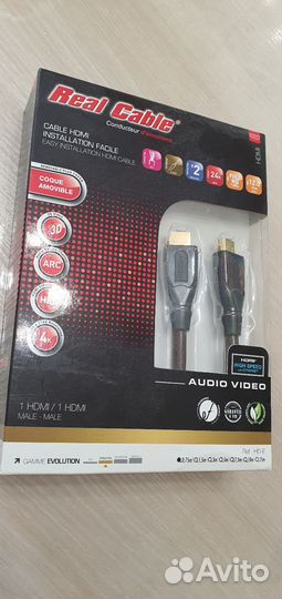 Кабель hdmi Real Cable HD-E, 0.75m