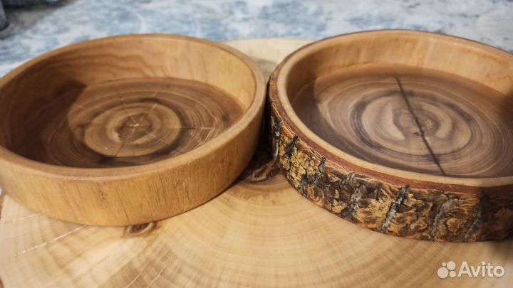 Горшок деревянный. Шкатулка. Подсвечник из дерева