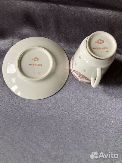 Кофейная пара лфз костяной фарфор