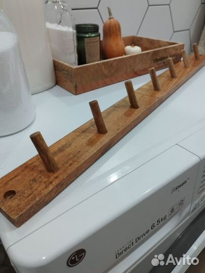 Вешалка настенная H&M дерево манго 60 см