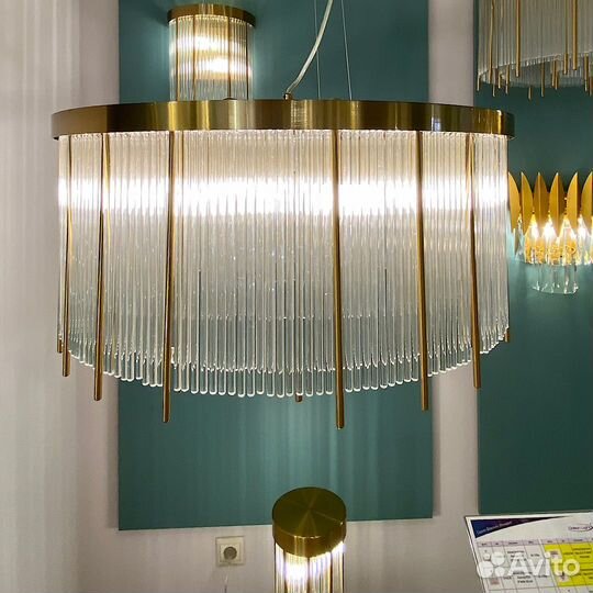 Подвесная люстра Odeon Light, диаметр 50 см, бронз