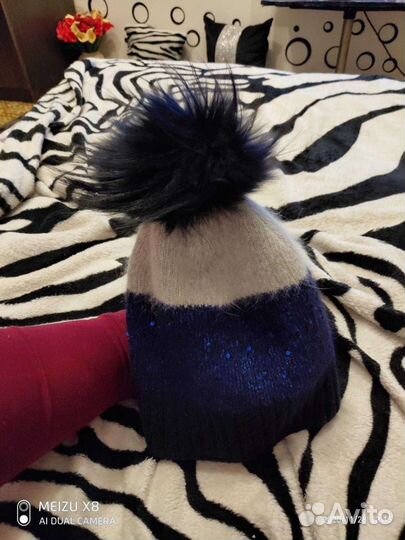 Шапка женская вязаная,зимняя