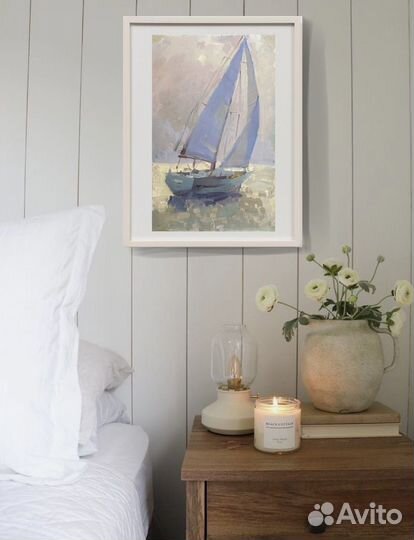 Этюд парусник море