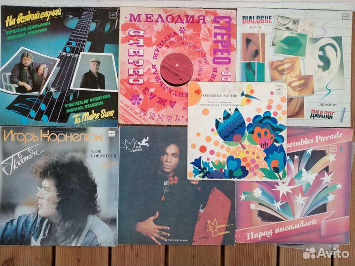 Много грампластинок СССР