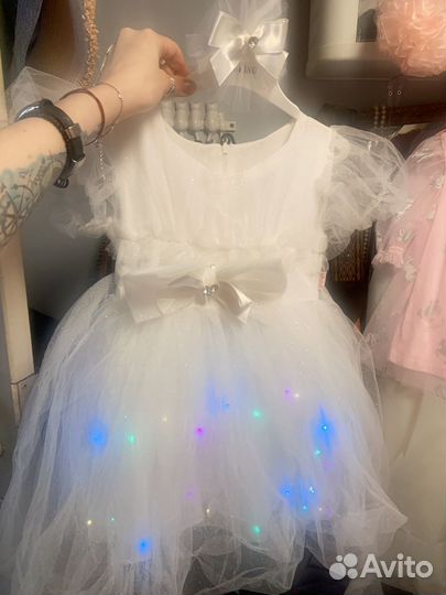 Платье для девочки с подсветкой