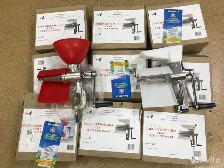 Соковыжималка шнековая ручная сба-1