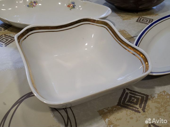 Посуда СССР салатник селедочница