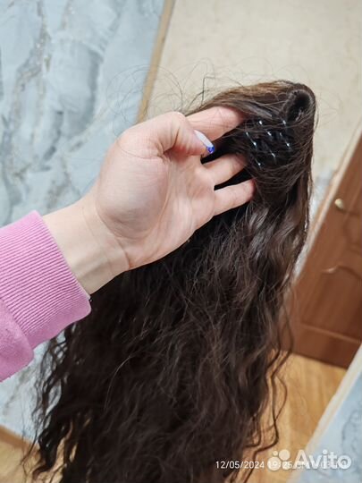 Хвост шиньон на крабе