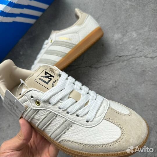 Adidas samba бежевые