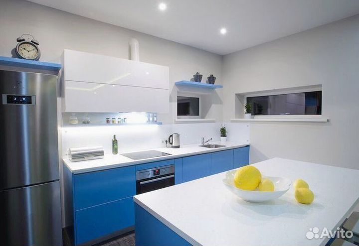 Кухня угловая на заказ.мдф фасады