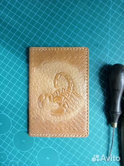 Обложка на паспорт натуральная кожа