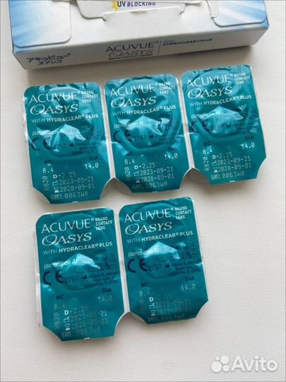 Линзы acuvue oasys 2.25