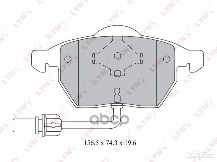 Колодки тормозные передние BD1216 lynxauto