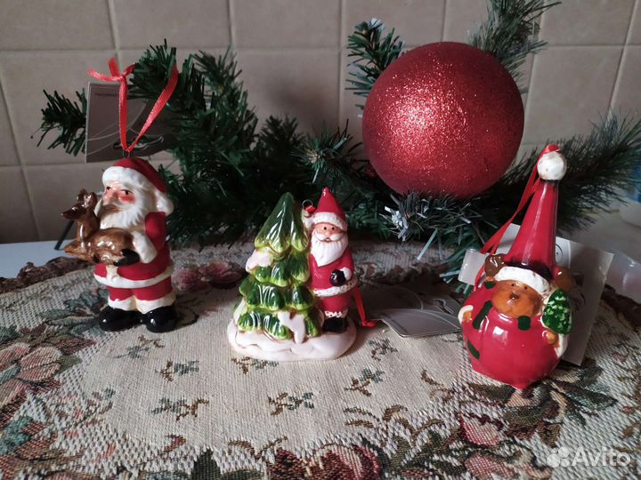 Елочные игрушки (керамика) 3 шт