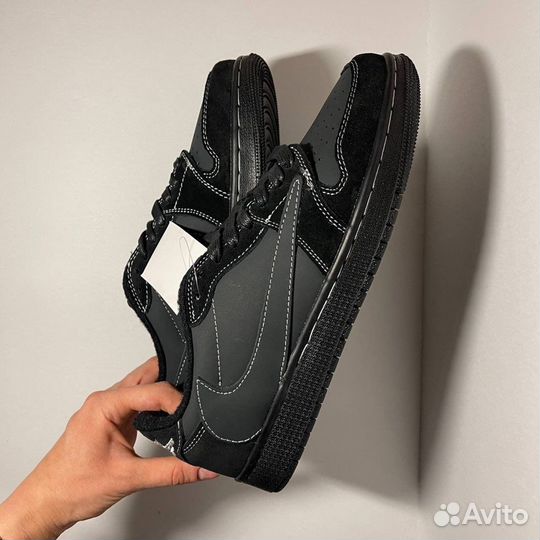 Кеды Nike Travis Scott Air Jordan Black Phantom