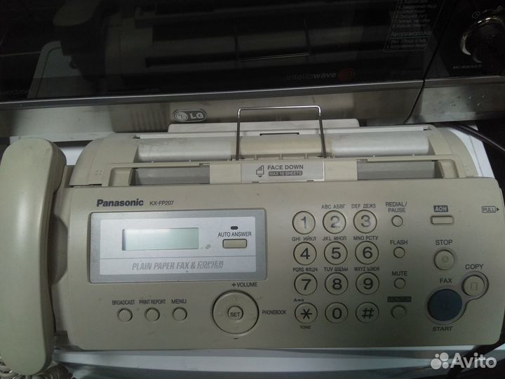 Телефон-факс Panasonic kx-FP 207 рабочий