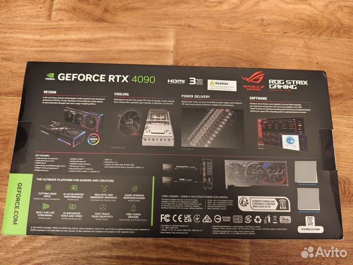 Asus ROG Strix GeForce RTX 4090 OC 24GB (Новые)