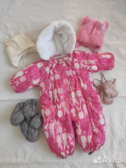 Зимний комбинезон для девочки 62+6 (68)