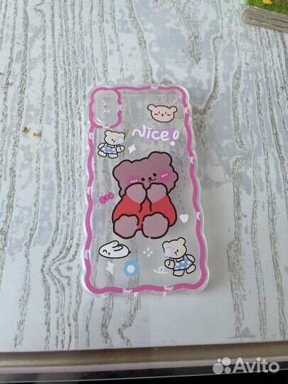 Чехол с принтом на на айфон xs