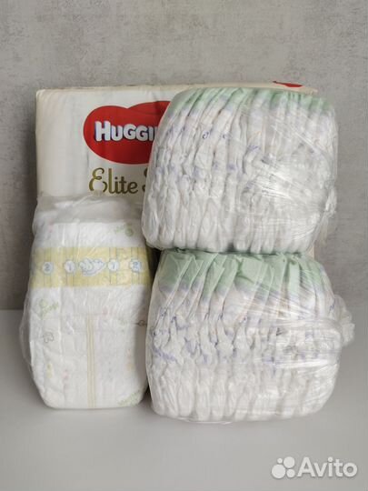 Подгузники Huggies Elite Soft, 3-5кг, 84шт