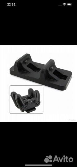 Зарядная станция до 2х джойстиков PS4