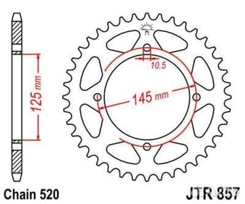 Звезда ведомая JTR857 45ZBK