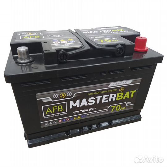 Аккумулятор 70Ah masterbat AFB