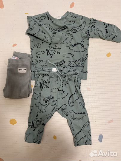 Одежда пакетом на мальчика 74 80 h&m