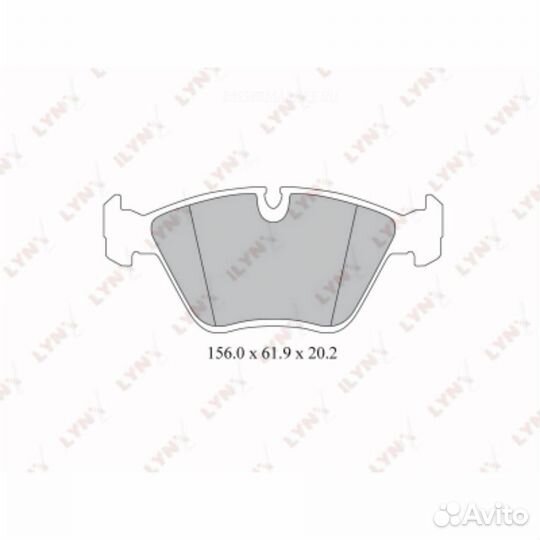 Lynxauto BD-1411 Колодки тормозные дисковые перед