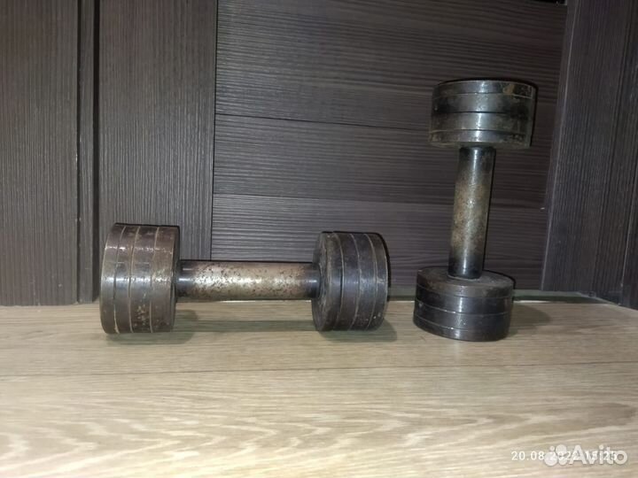 Гантели разборные, общий вес 2 шт. 11 кг