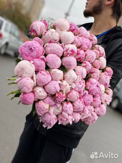 Пионы 11шт 15шт 51шт 101шт/ розы/ цветы