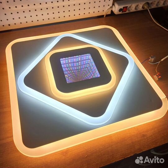 Люстра светодиодная 136Вт с 3D эффектом 25-30 кв.м