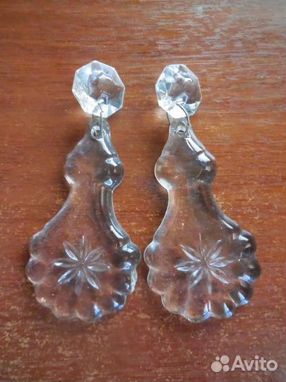 Каркас и Висюльки хрустальные для люстр СССР