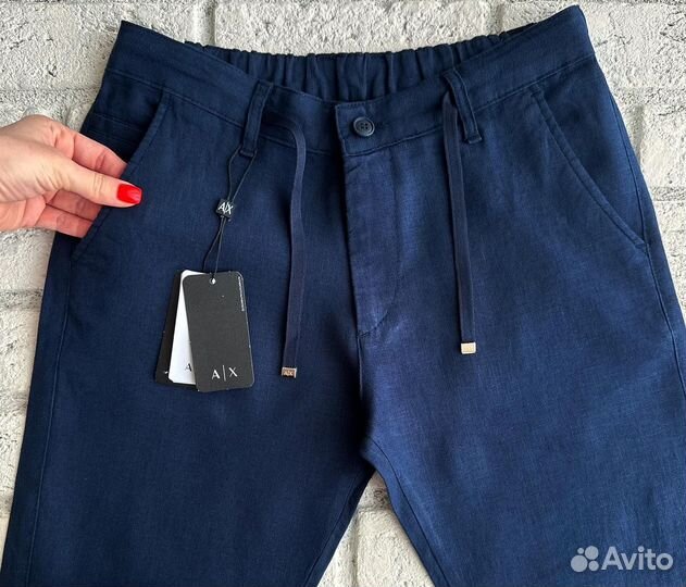 Льняные шорты Armani Exchange