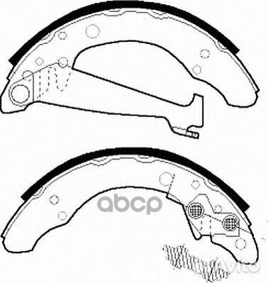 Колодки торм.барабанные fsb408 Ferodo