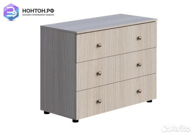 Комод Мийа-3А ясень шимо светлый