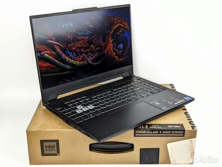 Игровой asus TUF I7-12650H/RTX3060/16GB/512GB/144H